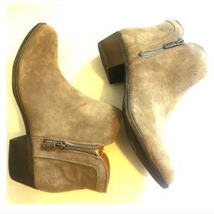 Lucky Brand suede ankle booties